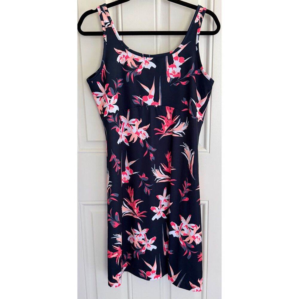 Columbia Women's Blue Floral Shift Dress size L